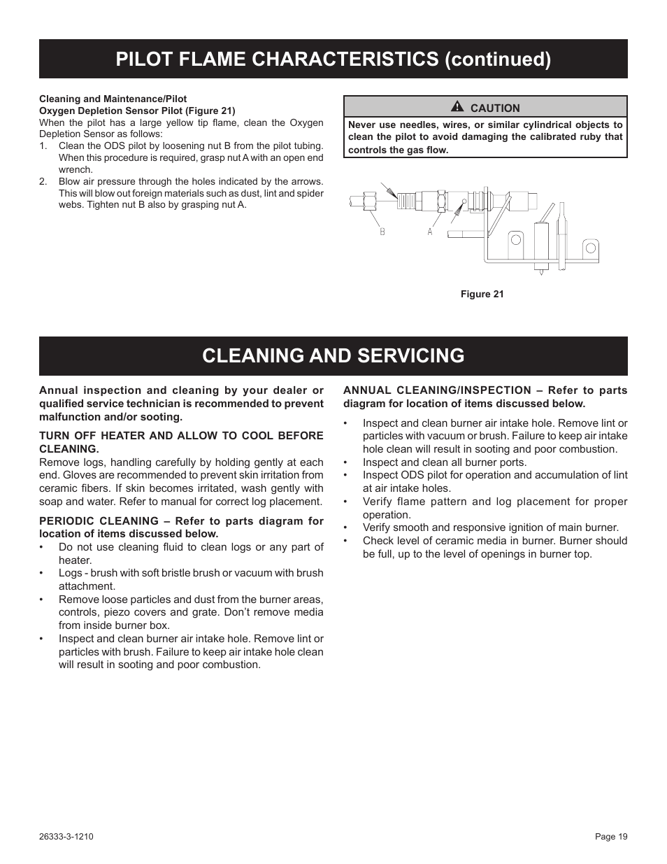 Empire Comfort Systems VFSR-24-3 User Manual | Page 19 / 28