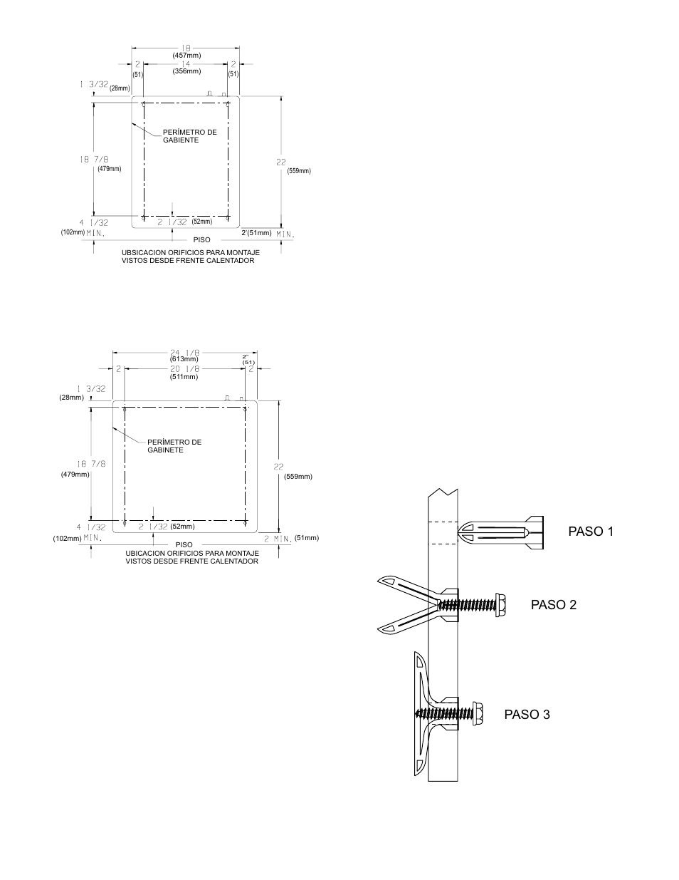 Paso 1 paso 2 paso 3 | Empire Comfort Systems SR-18-3 User Manual | Page 35 / 48