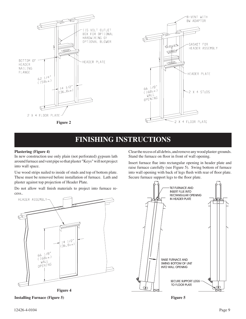 Finishing instructions | Empire Comfort Systems GWT-50-2 User Manual | Page 9 / 20