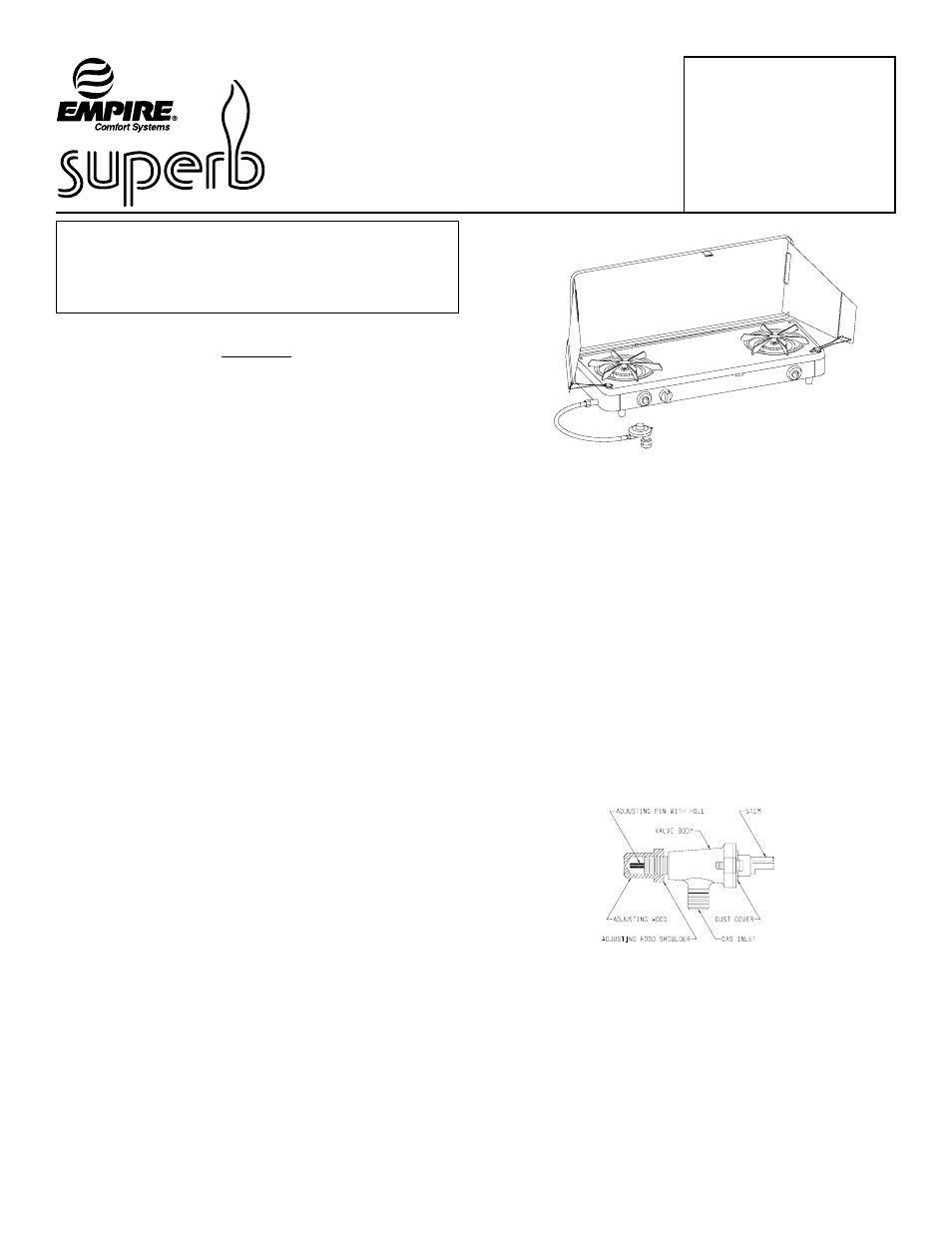 Empire Comfort Systems CS200W User Manual | 2 pages