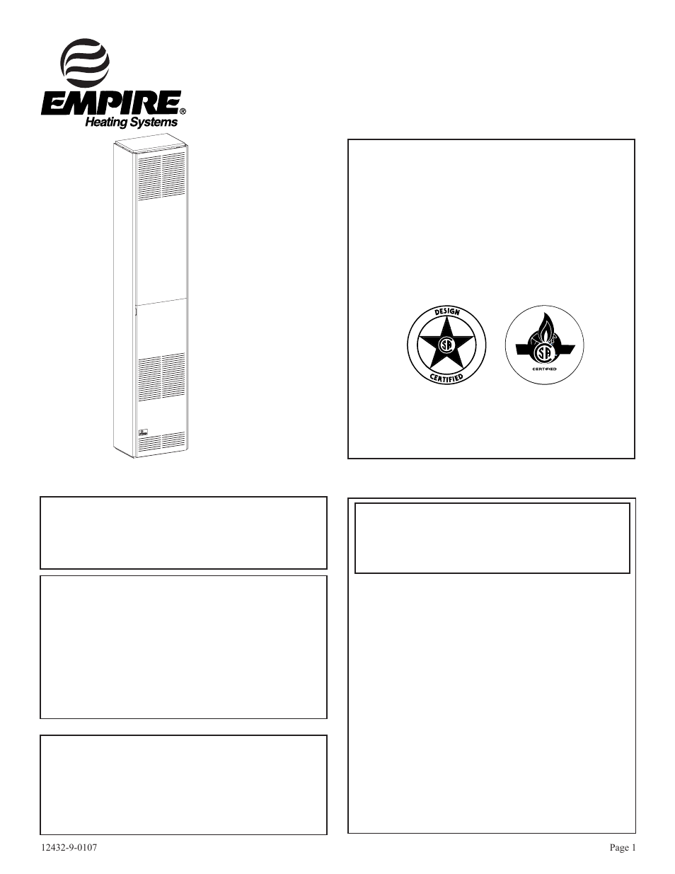 Empire Comfort Systems DV-55IP User Manual | 20 pages