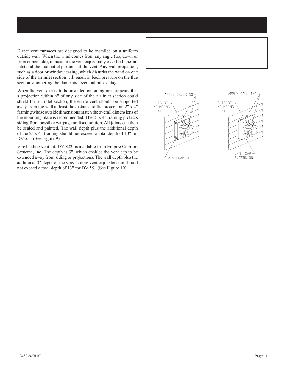 Installation instructions (continued) | Empire Comfort Systems DV-55IP User Manual | Page 11 / 20