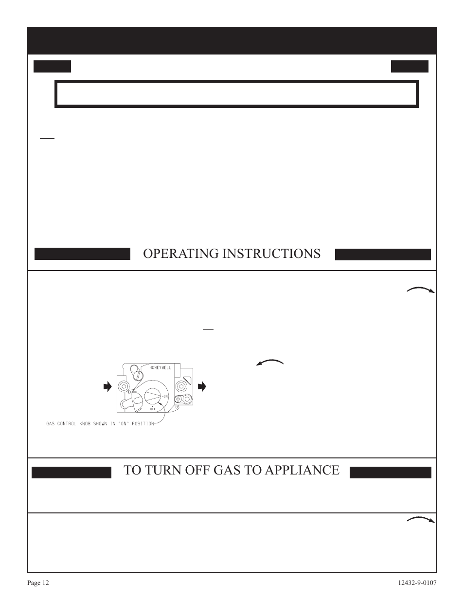 For your safety read before operating, Lighting instructions | Empire Comfort Systems DV-55IP User Manual | Page 12 / 20
