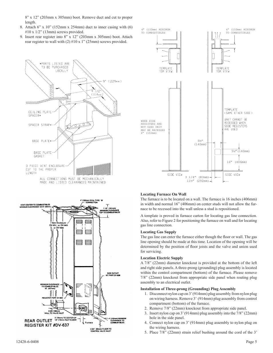 Empire Comfort Systems FAW-55SPP User Manual | Page 5 / 12