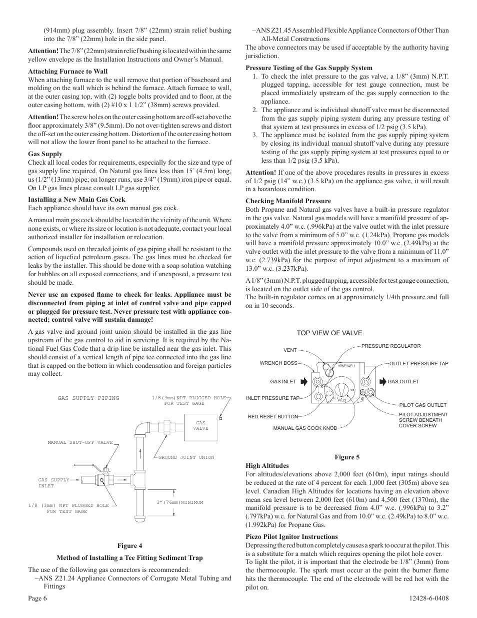 Empire Comfort Systems FAW-55SPP User Manual | Page 6 / 12
