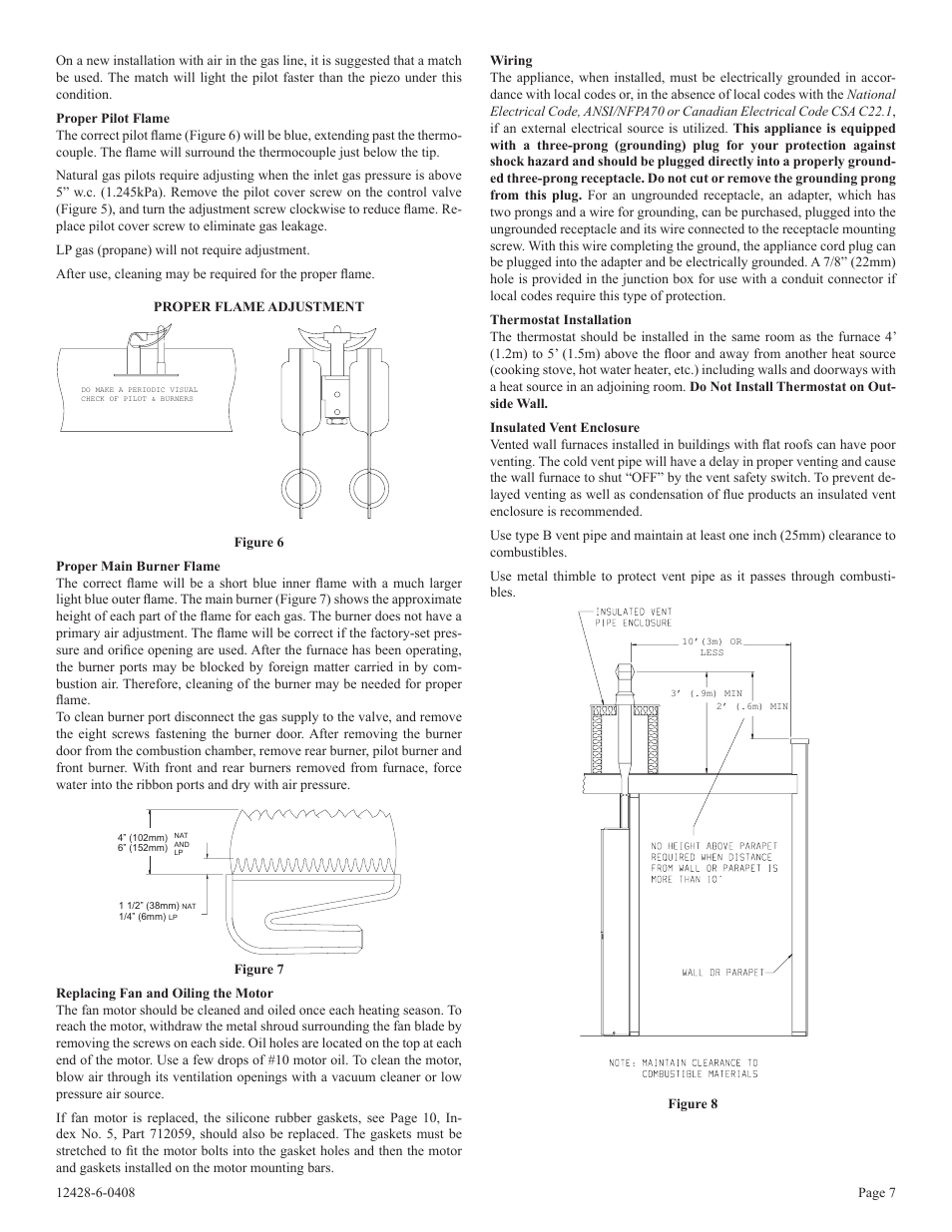 Empire Comfort Systems FAW-55SPP User Manual | Page 7 / 12
