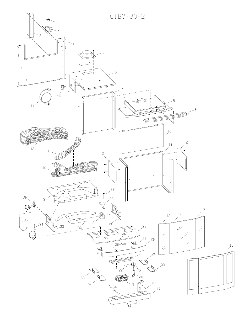 Empire Comfort Systems CAST IRON VENTED FIREPLACE HEATER CIBV-30-2 User Manual | Page 17 / 22