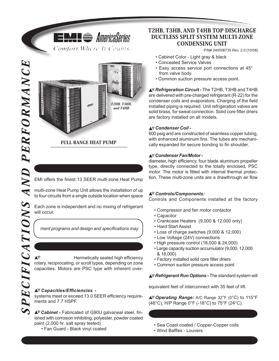 EMI T3HB User Manual | 4 pages