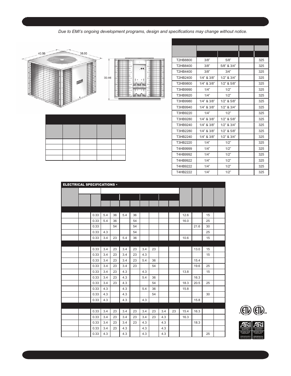 EMI T3HB User Manual | Page 2 / 4