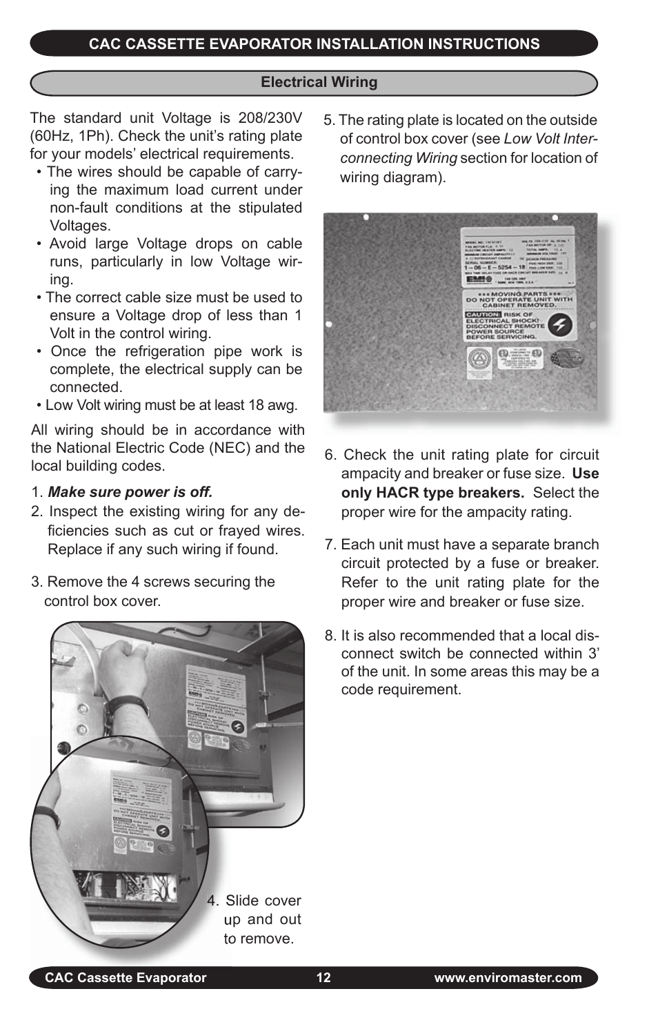 EMI CAC User Manual | Page 12 / 32