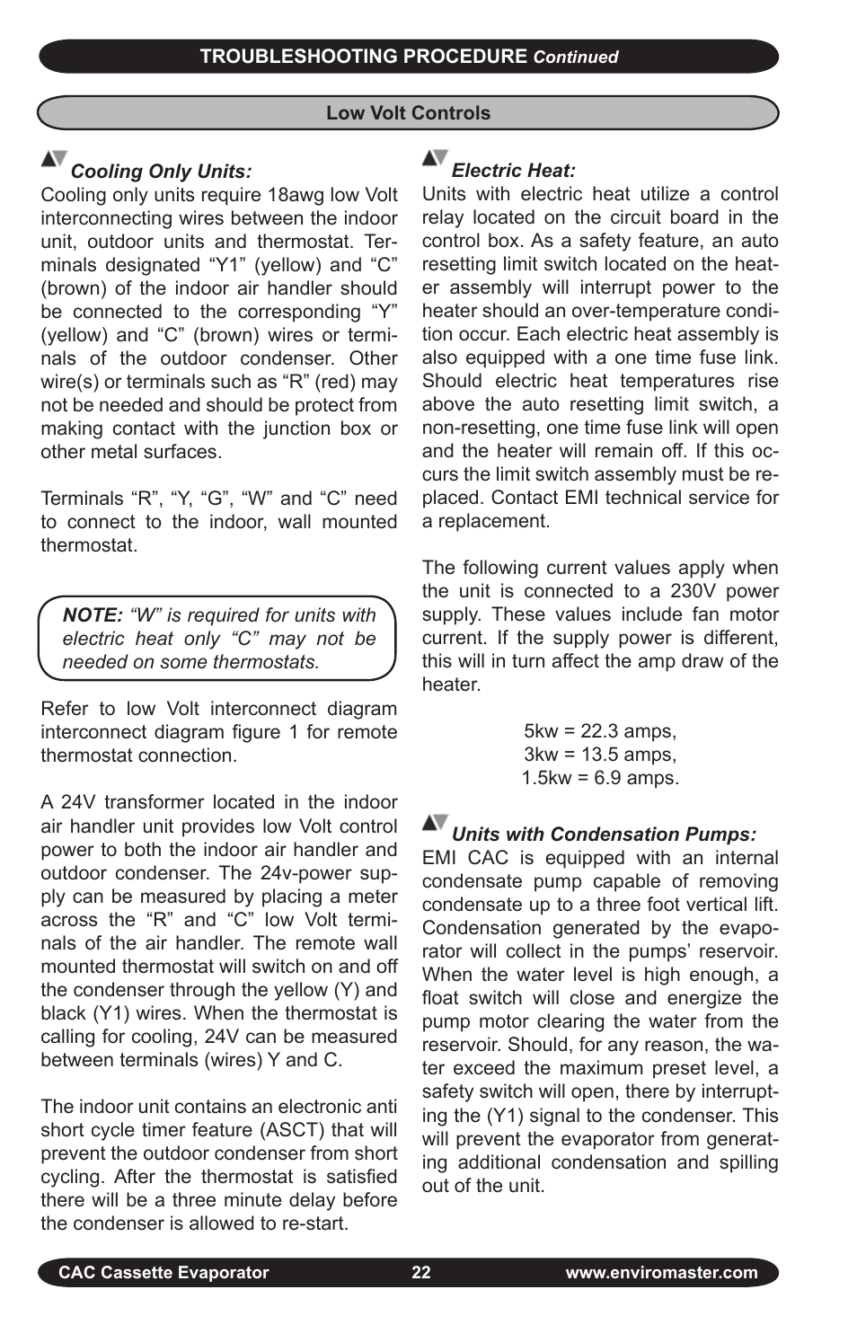 EMI CAC User Manual | Page 22 / 32