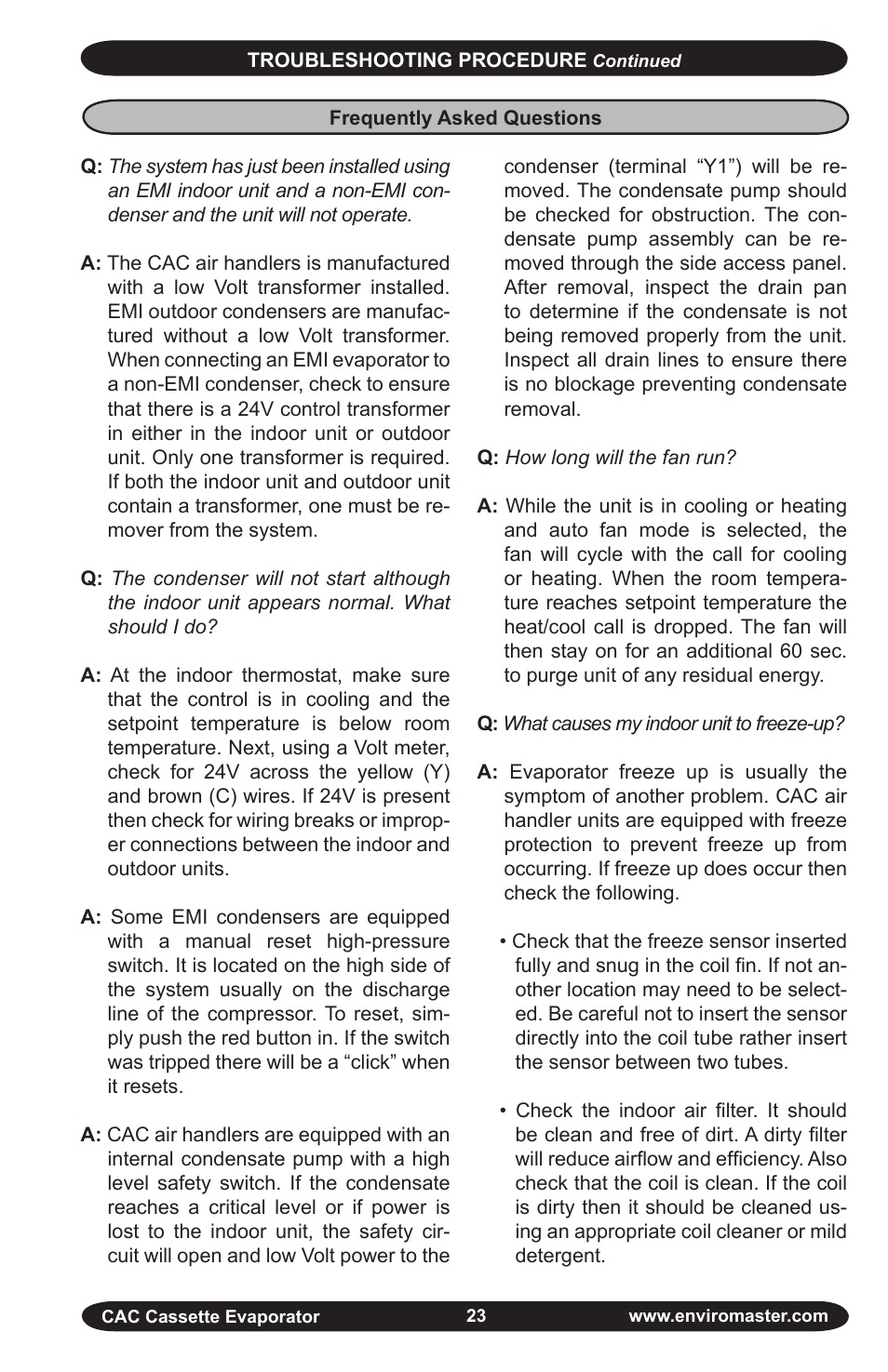 EMI CAC User Manual | Page 23 / 32