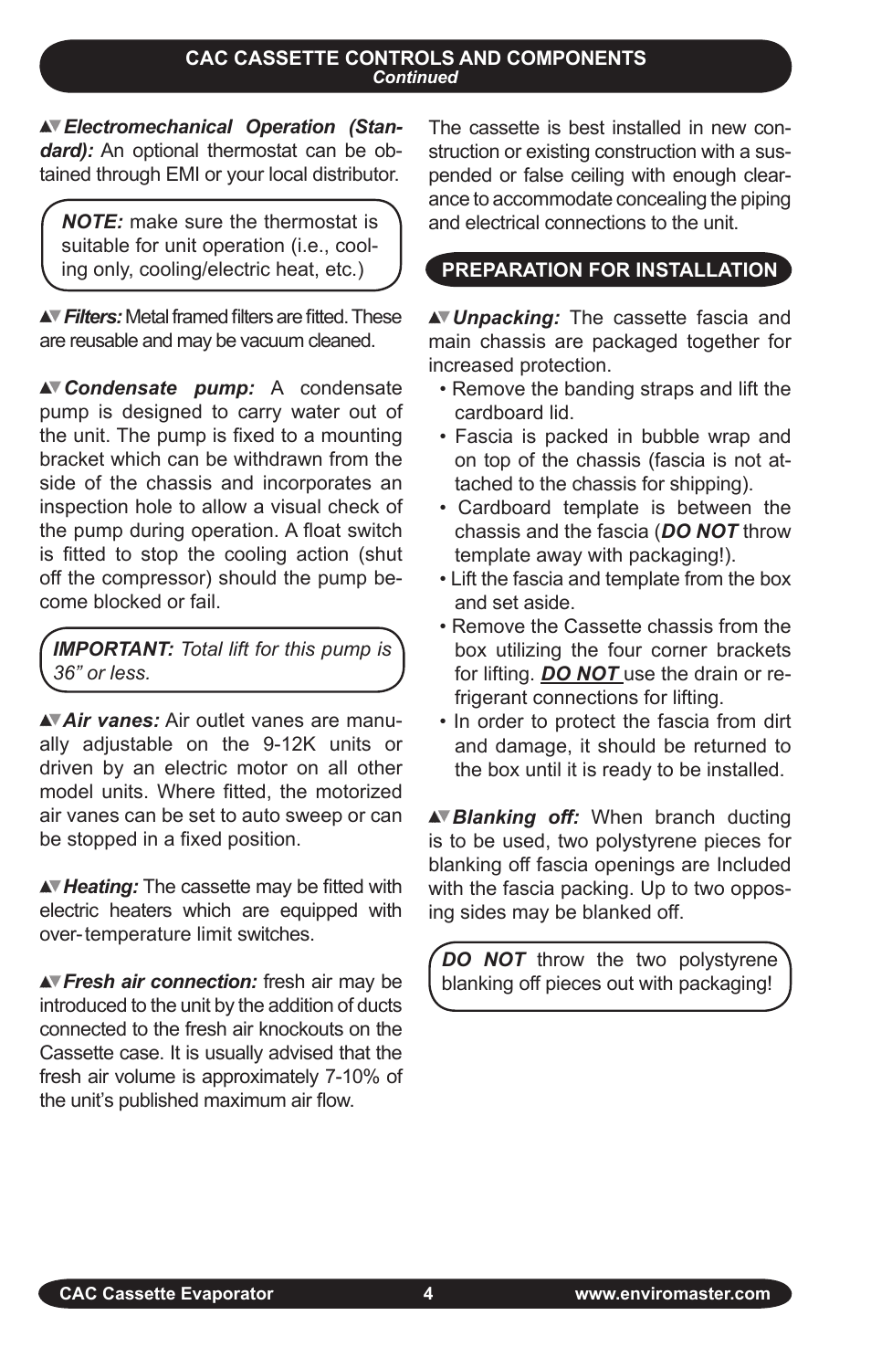 EMI CAC User Manual | Page 4 / 32