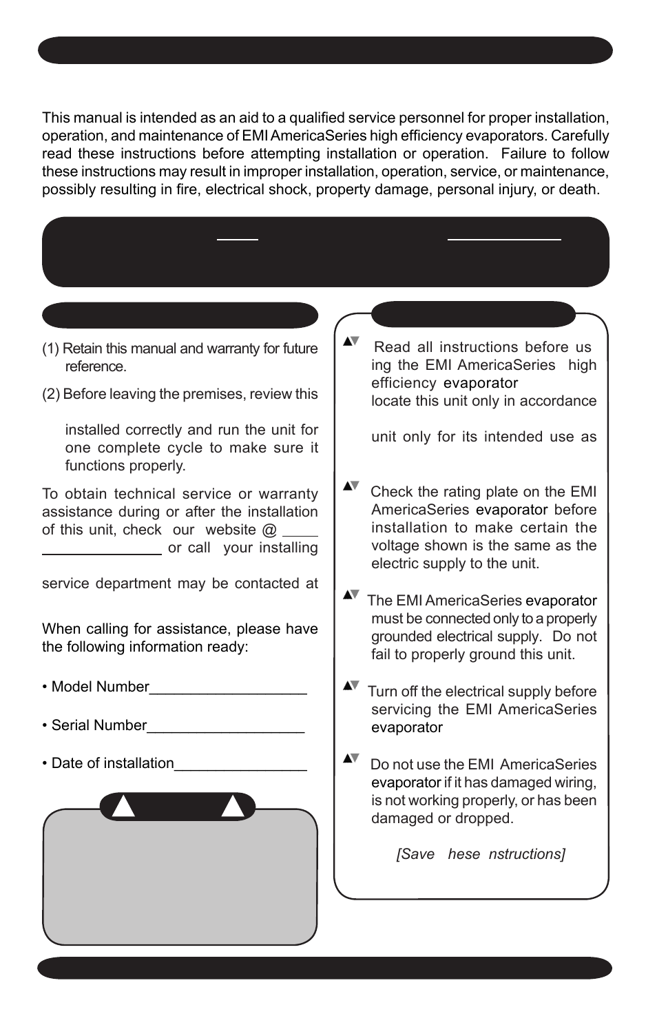 EMI WLHA User Manual | Page 2 / 40
