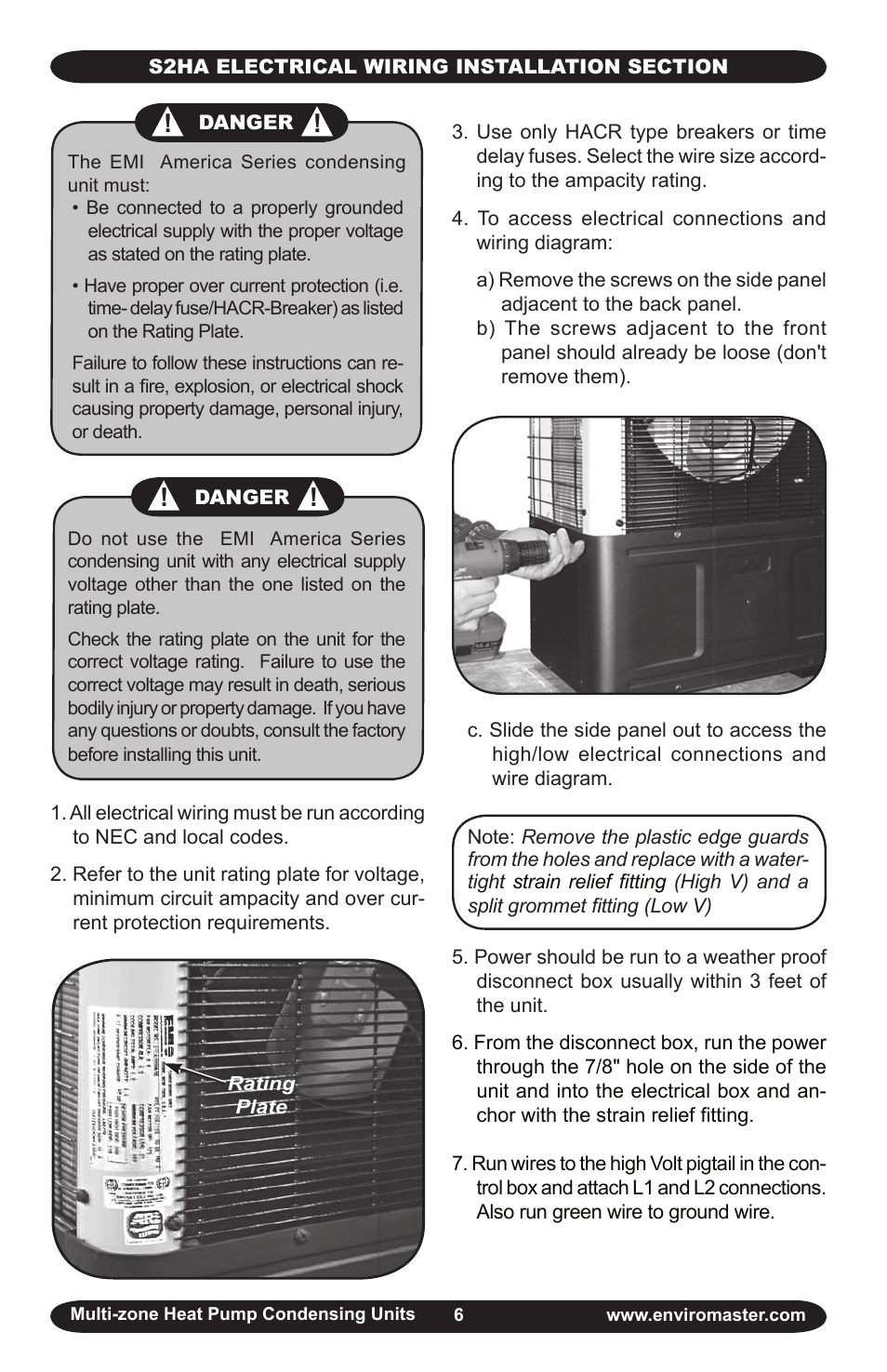 EMI S2HA User Manual | Page 6 / 25