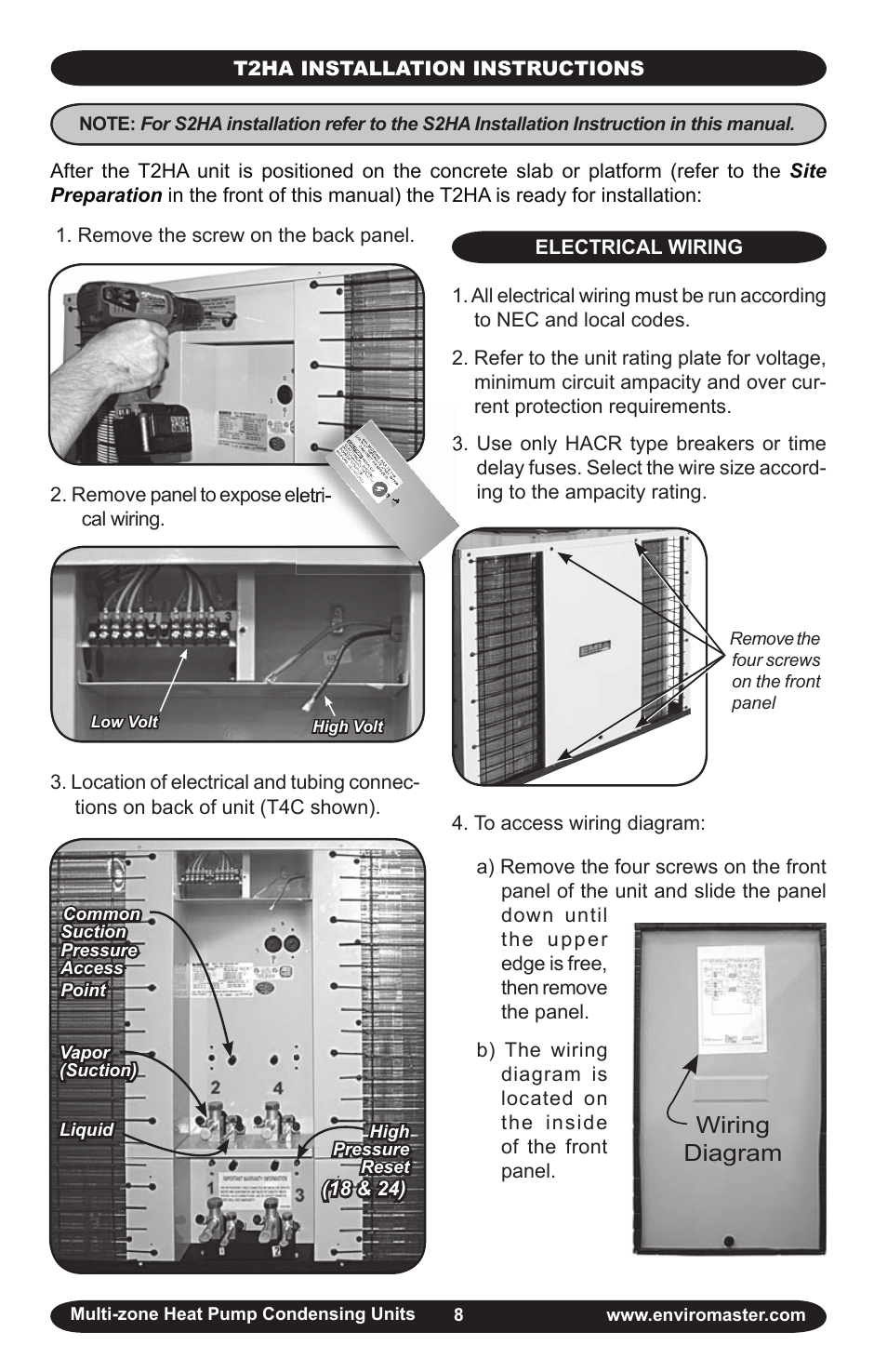 Wiring diagram | EMI S2HA User Manual | Page 8 / 25