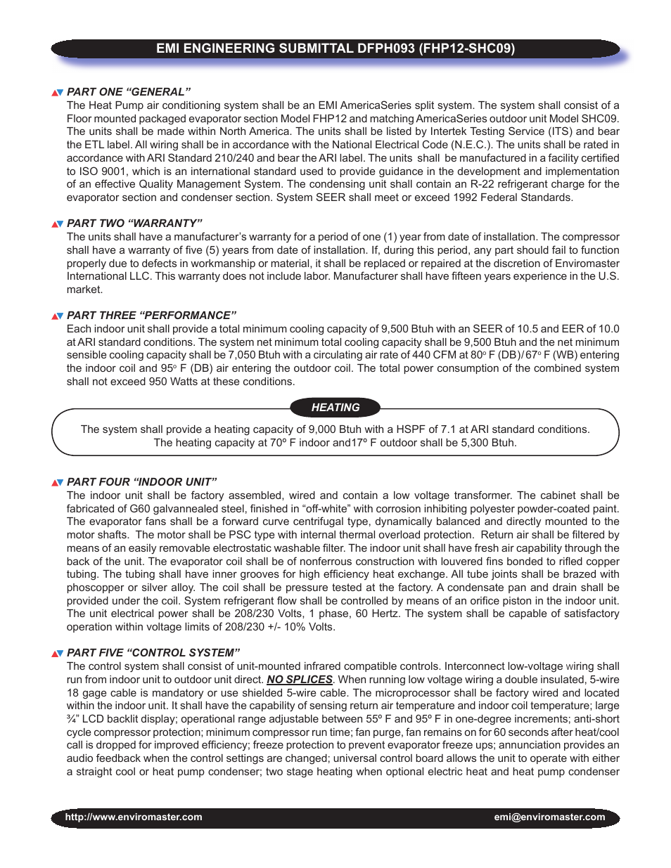 EMI DFPH093 (FHP12-SHC09) User Manual | Page 2 / 3