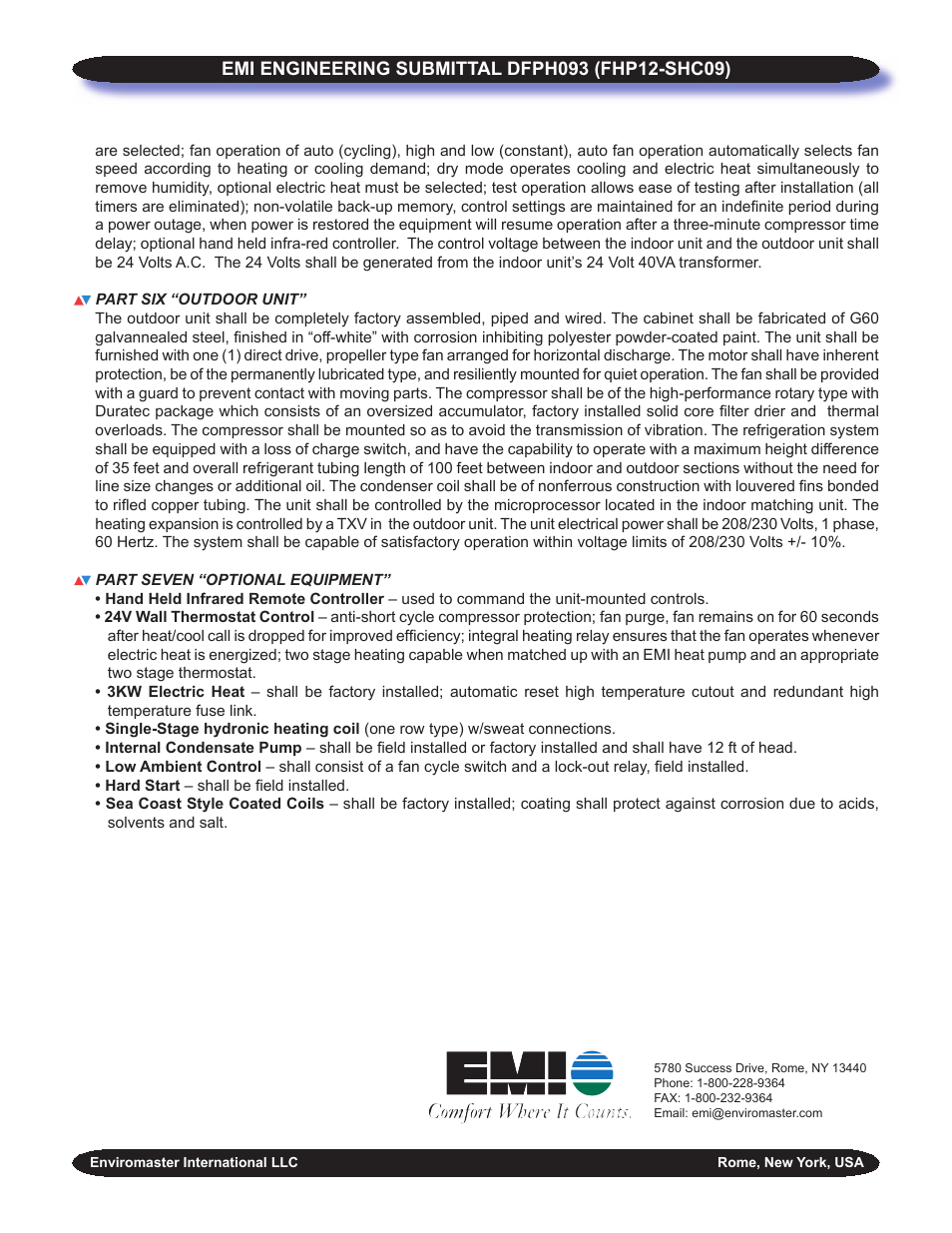 EMI DFPH093 (FHP12-SHC09) User Manual | Page 3 / 3