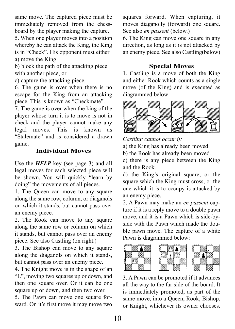 CarAlarms.com DELUXE TALKING TOUCH CHESS 404D User Manual | Page 10 / 12