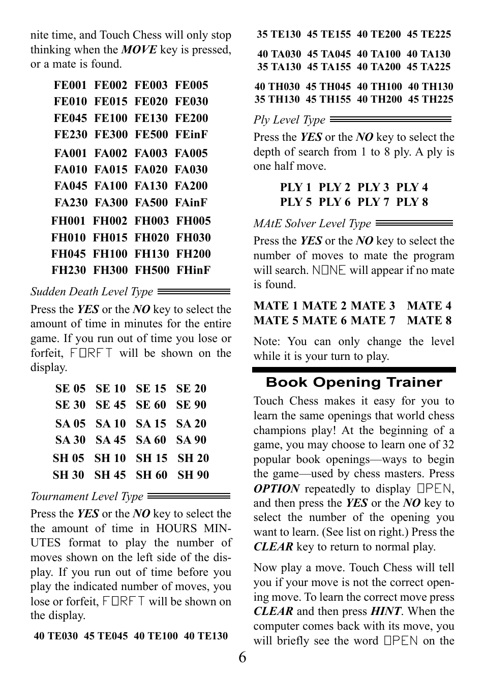 CarAlarms.com DELUXE TALKING TOUCH CHESS 404D User Manual | Page 6 / 12