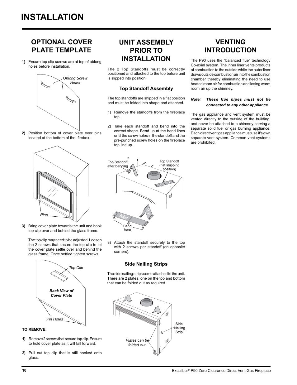 Installation, Venting introduction | CarAlarms.com P90-NG1 User Manual | Page 10 / 52
