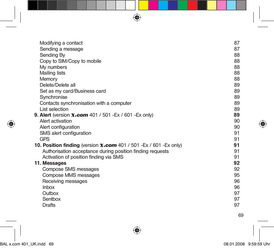 Ecom Instruments x.com 400/401 User Manual | Page 4 / 69