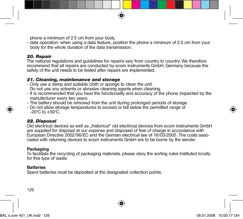 Ecom Instruments x.com 400/401 User Manual | Page 61 / 69