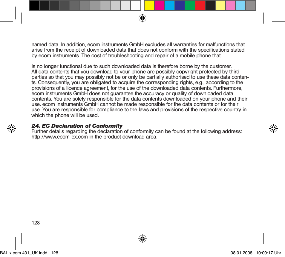 Ecom Instruments x.com 400/401 User Manual | Page 63 / 69