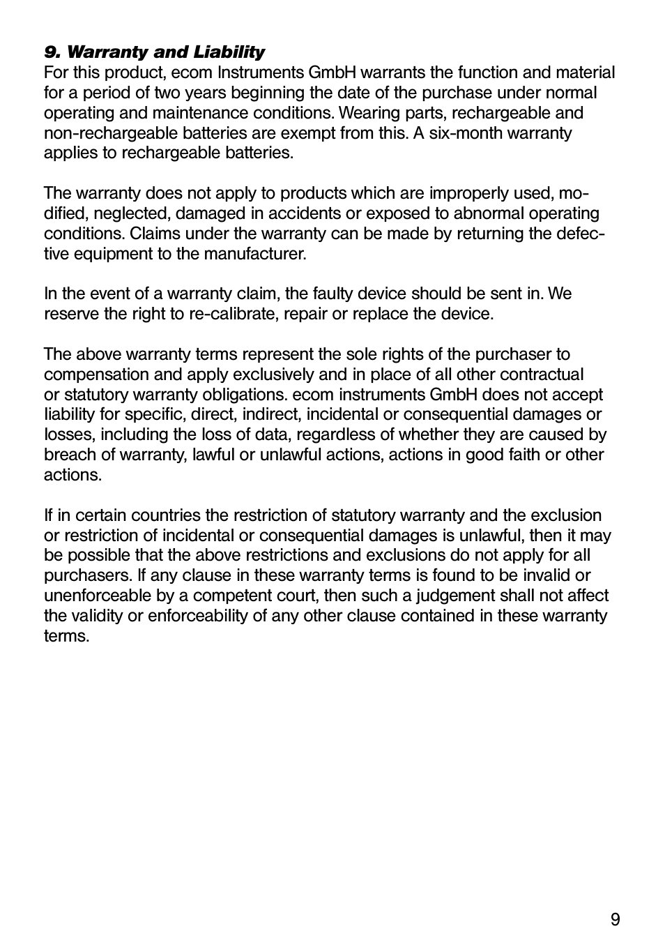 Ecom Instruments Ex-CDMA 02 User Manual | Page 10 / 65