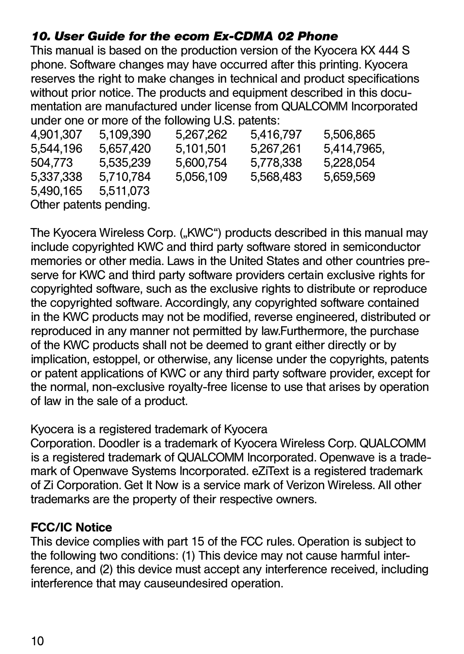 Ecom Instruments Ex-CDMA 02 User Manual | Page 11 / 65