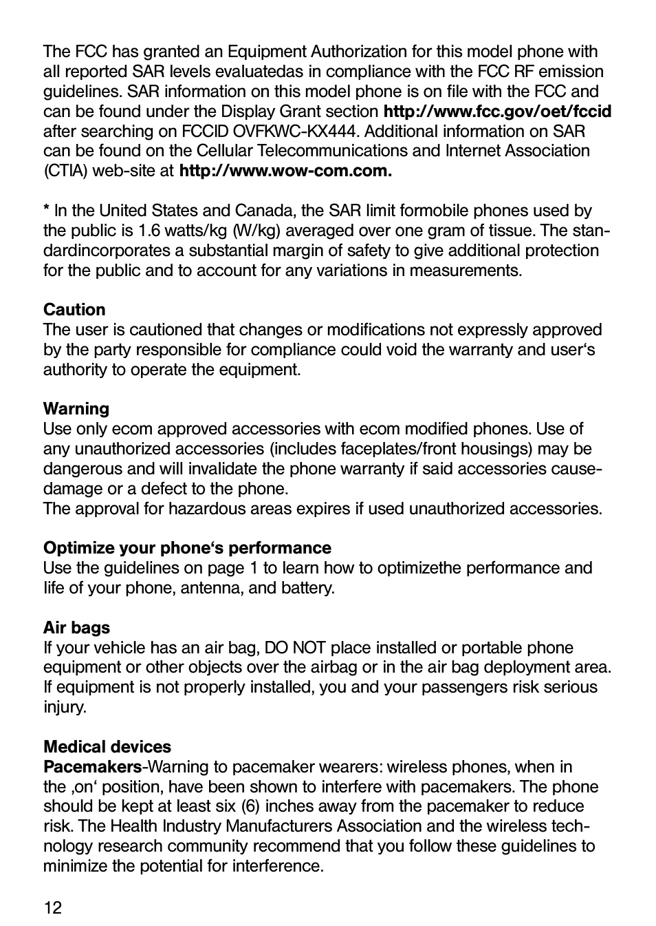 Ecom Instruments Ex-CDMA 02 User Manual | Page 13 / 65