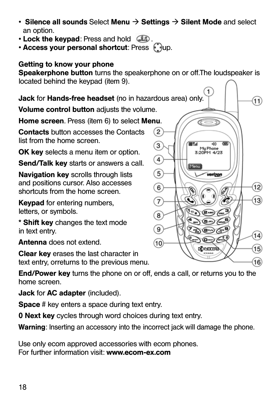 Ecom Instruments Ex-CDMA 02 User Manual | Page 19 / 65