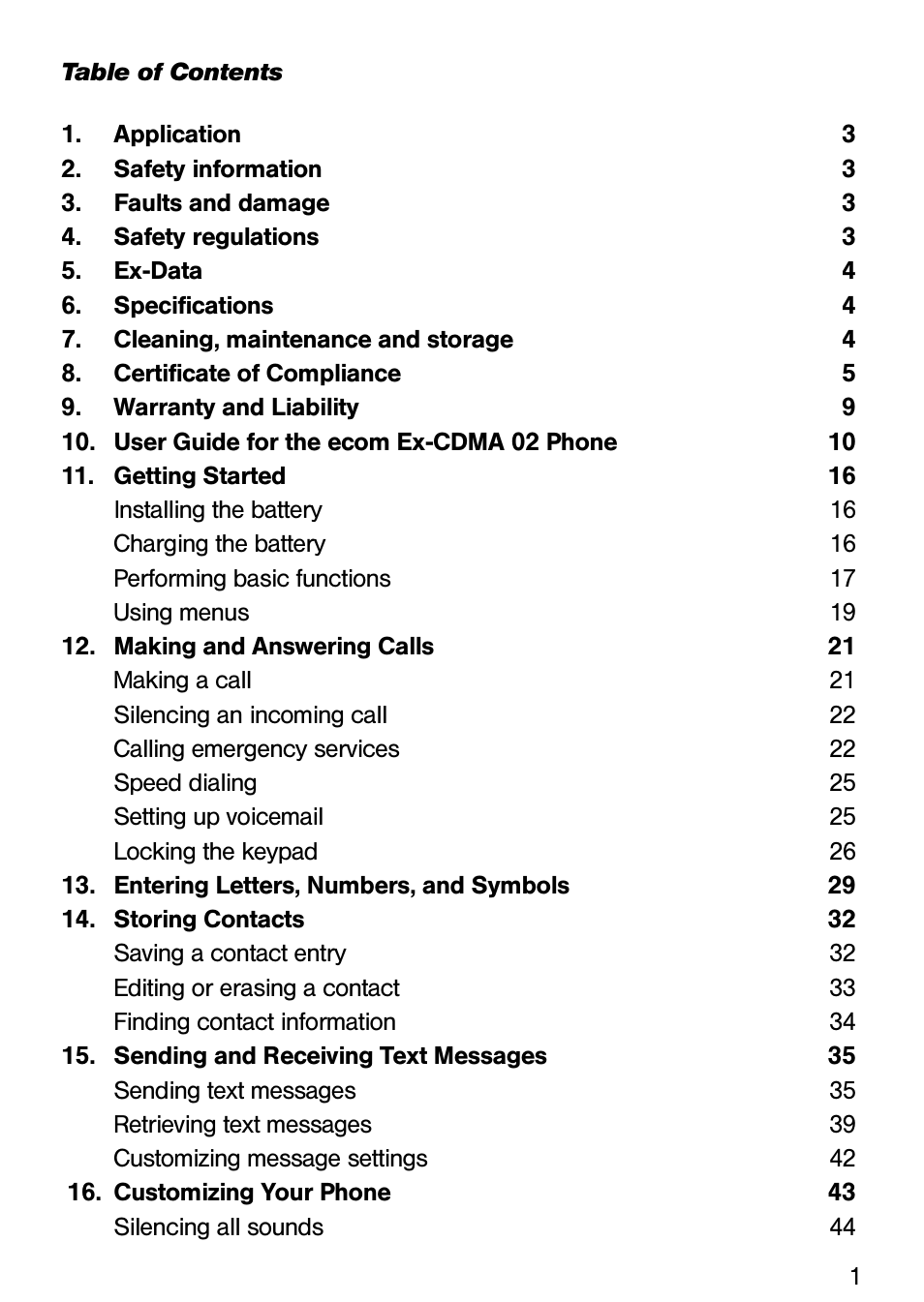 Ecom Instruments Ex-CDMA 02 User Manual | Page 2 / 65