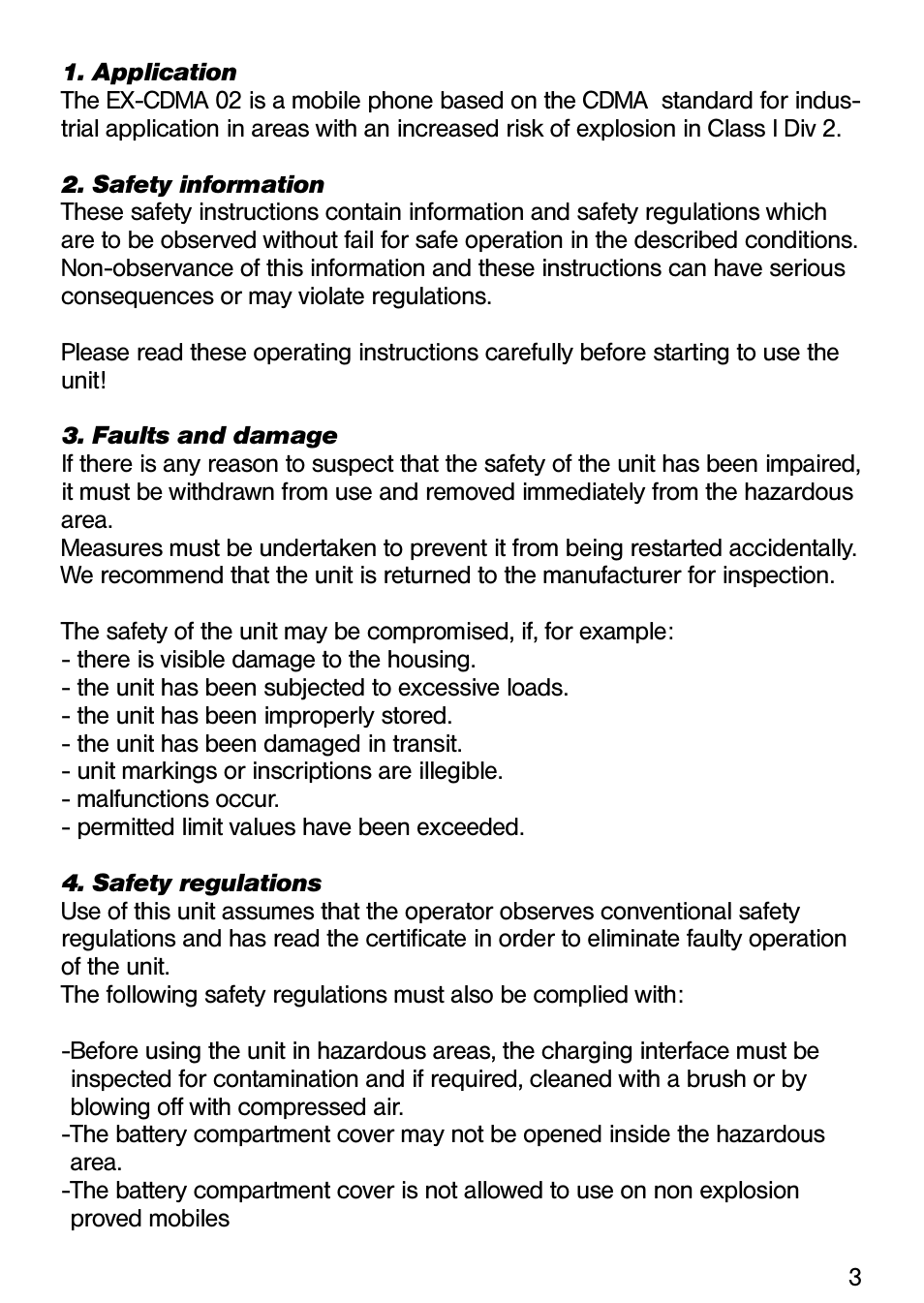 Ecom Instruments Ex-CDMA 02 User Manual | Page 4 / 65