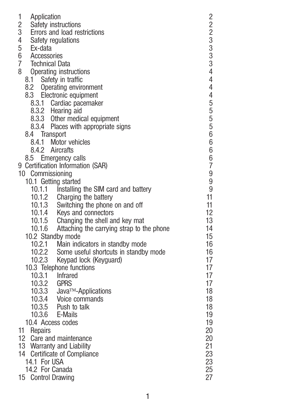 Ecom Instruments Ex-GSM 01 User Manual | Page 2 / 29