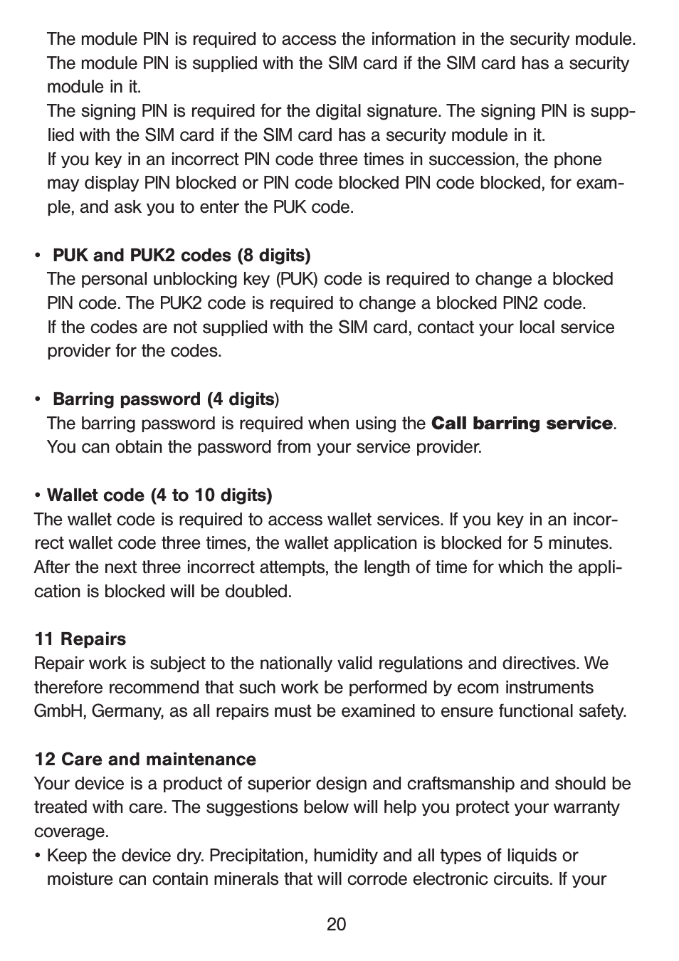 Ecom Instruments Ex-GSM 01 User Manual | Page 21 / 29