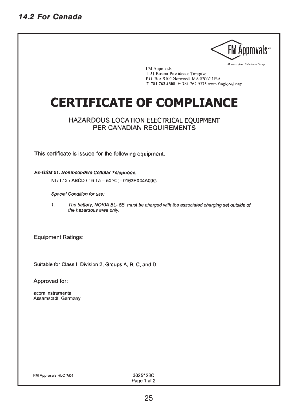 Ecom Instruments Ex-GSM 01 User Manual | Page 26 / 29