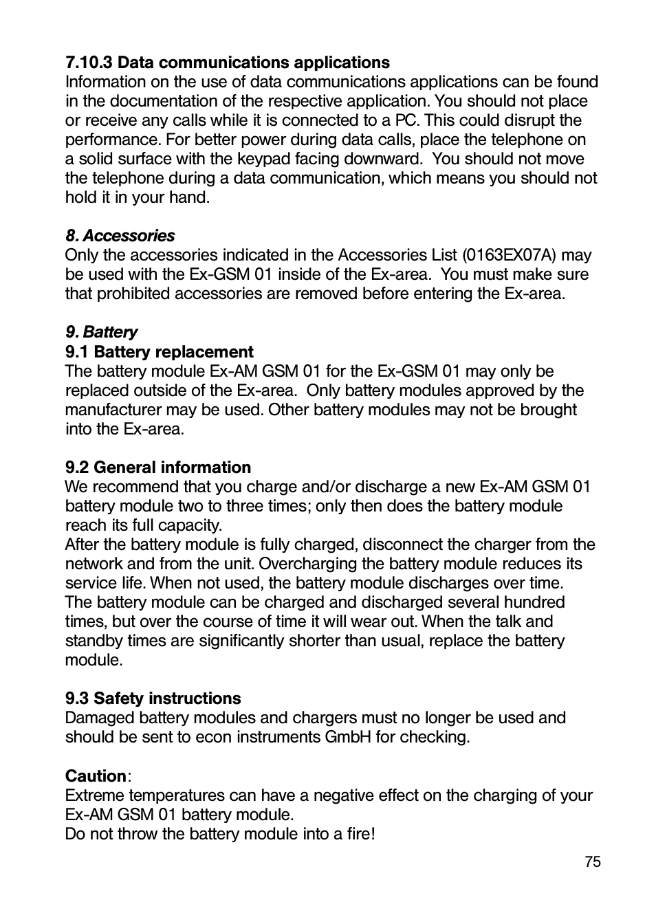 Ecom Instruments Ex-GSM 01 EU User Manual | Page 34 / 42