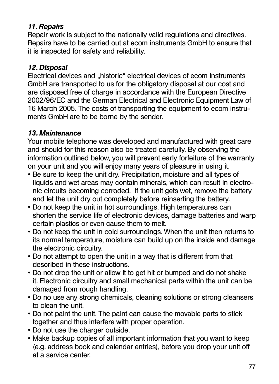 Ecom Instruments Ex-GSM 01 EU User Manual | Page 36 / 42