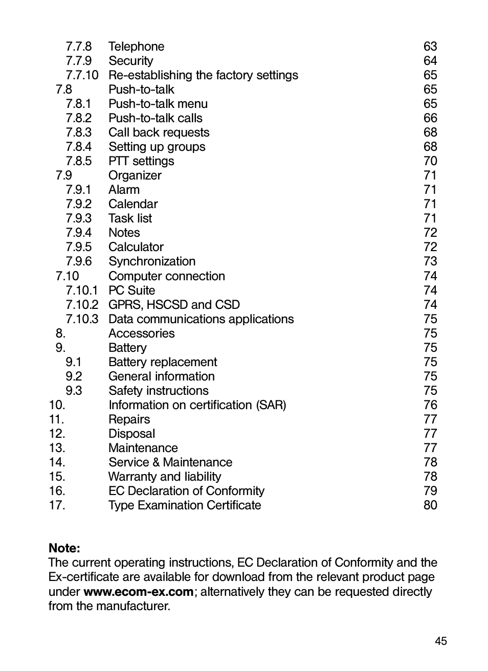 Ecom Instruments Ex-GSM 01 EU User Manual | Page 4 / 42