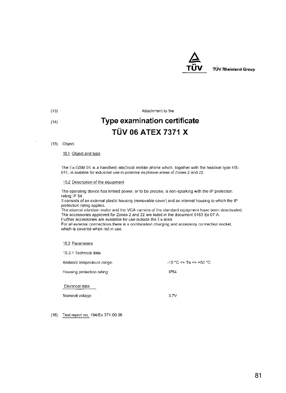 Ecom Instruments Ex-GSM 01 EU User Manual | Page 40 / 42