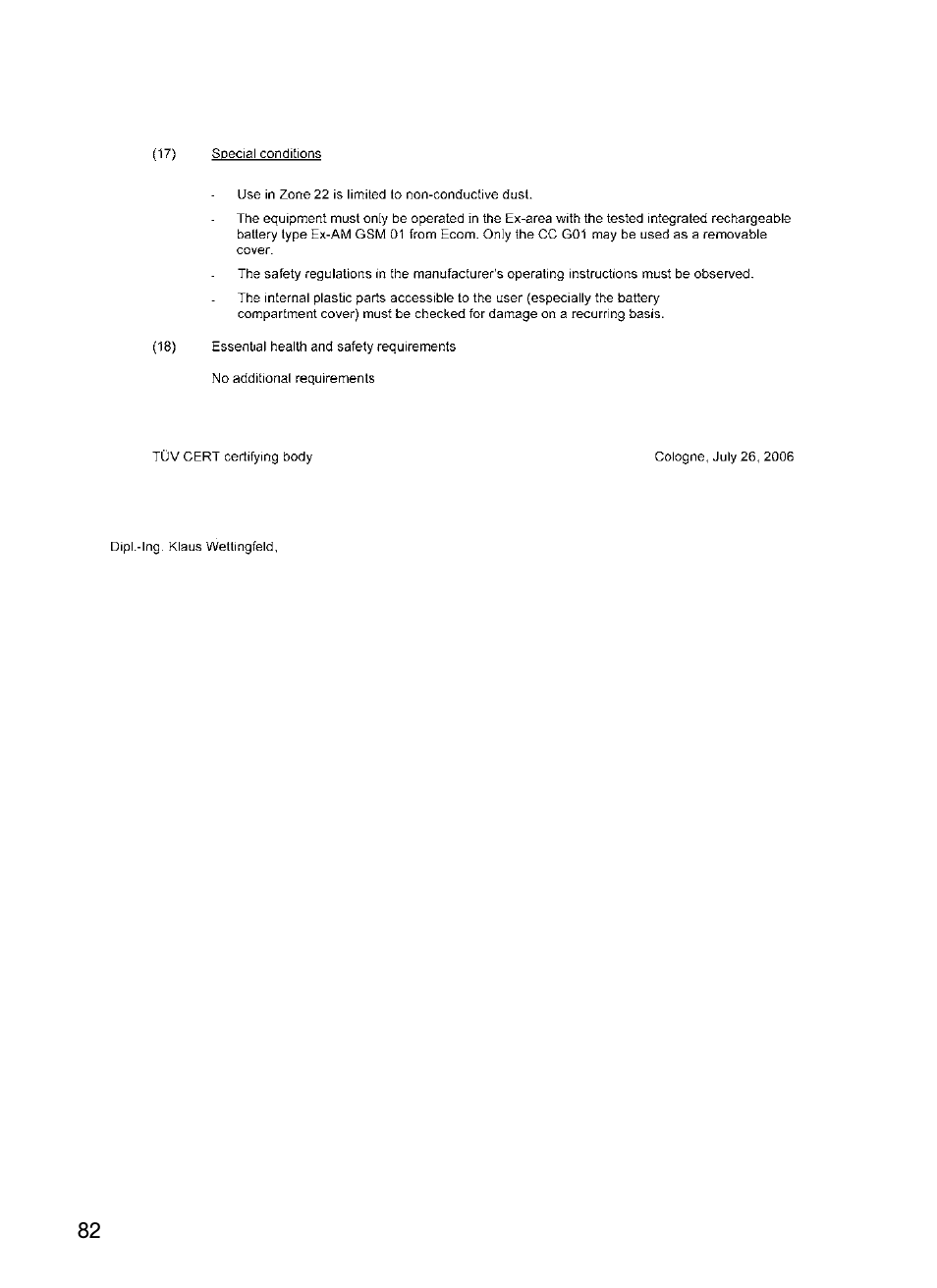 Ecom Instruments Ex-GSM 01 EU User Manual | Page 41 / 42