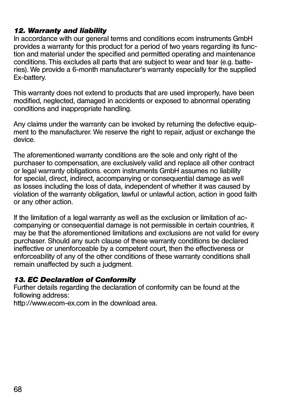 Ecom Instruments Ex-Handy 05 User Manual | Page 33 / 36