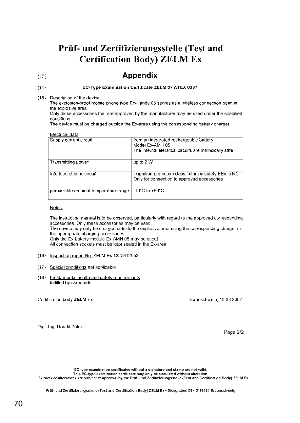 Ecom Instruments Ex-Handy 05 User Manual | Page 35 / 36