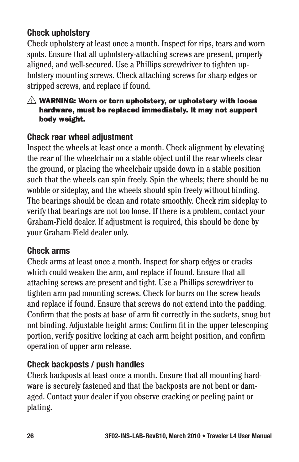 E&J TRAVELER 3F02-INS-LAB-REVB10 User Manual | Page 26 / 32