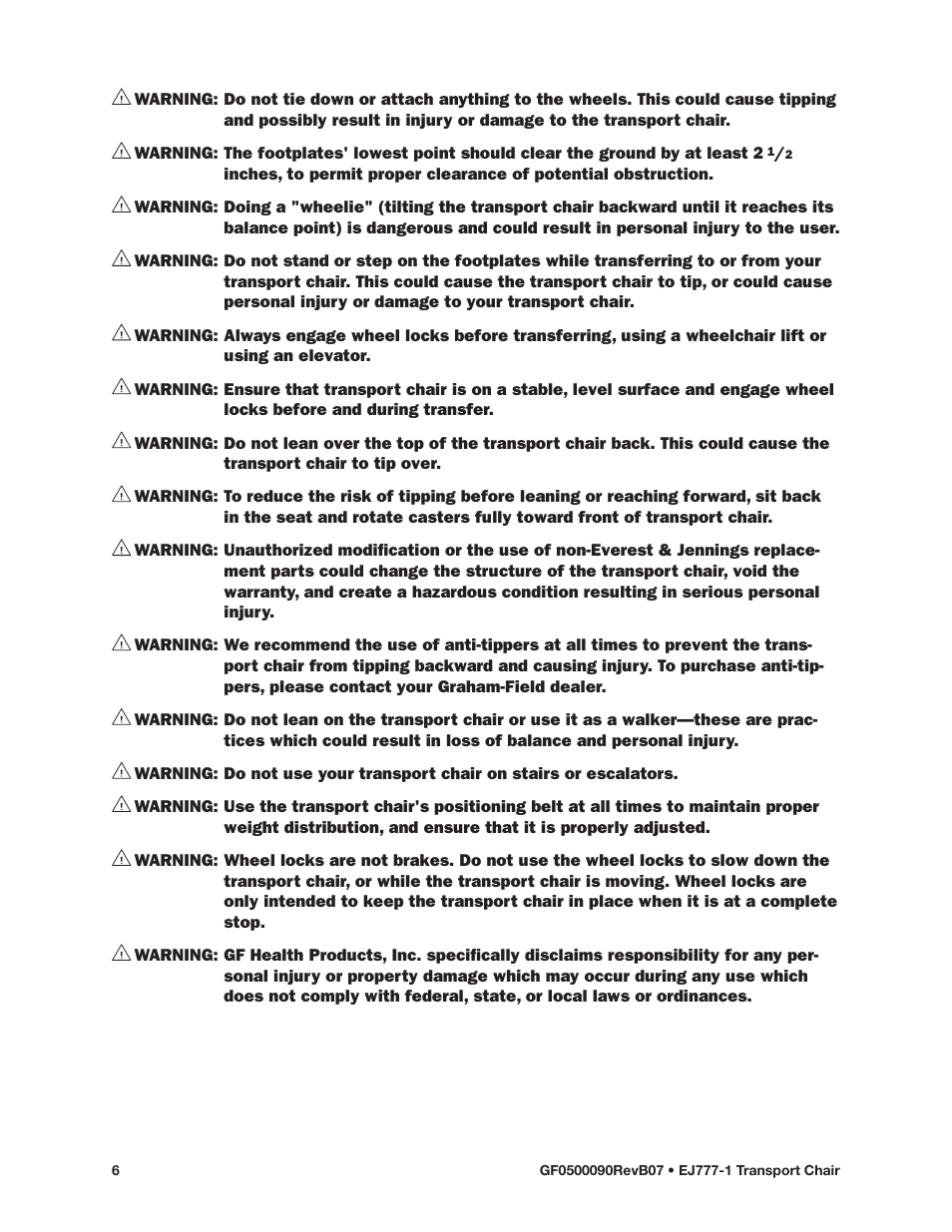 E&J EJ777-1 User Manual | Page 6 / 28
