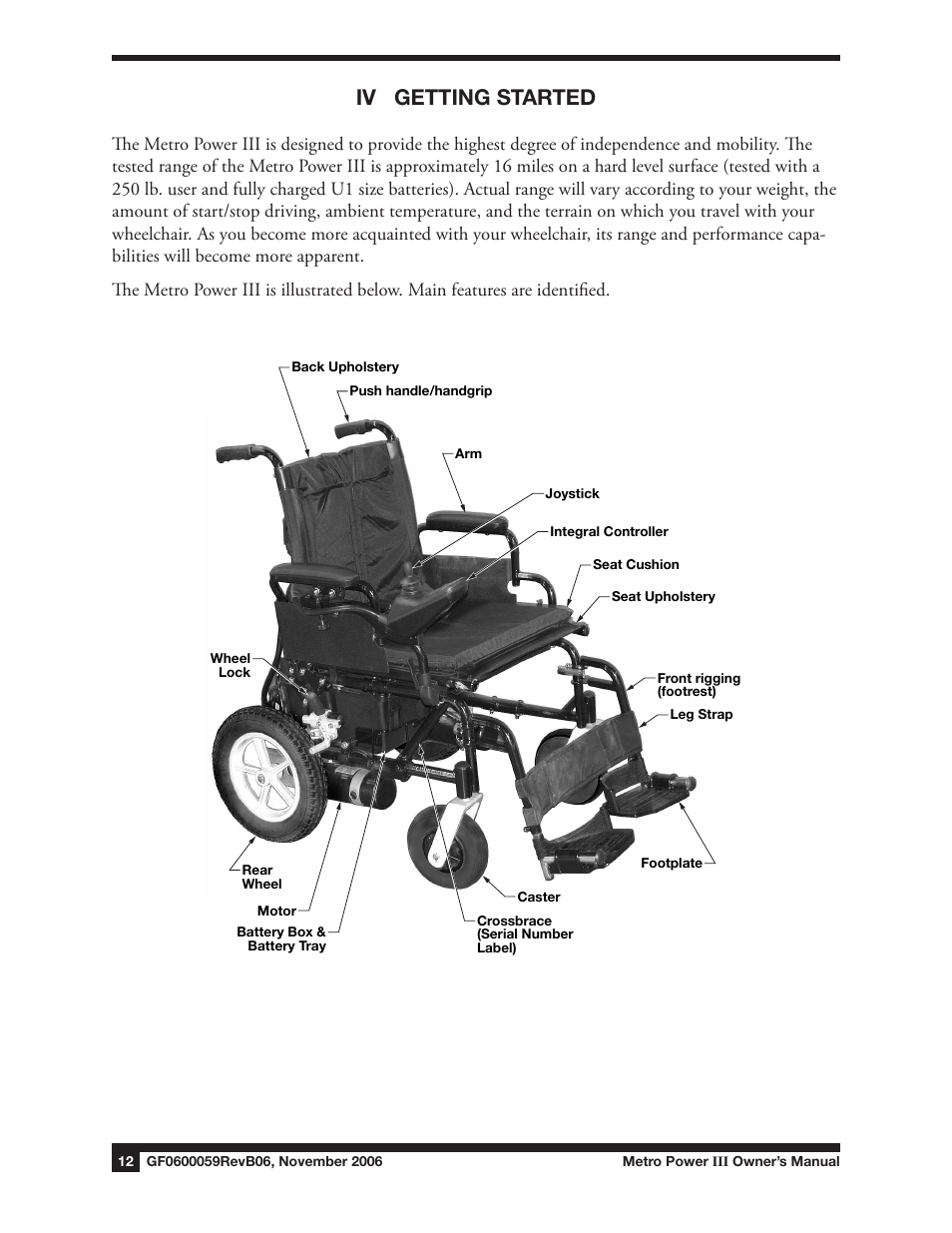 Iv getting started | E&J GF0600059REVB06 User Manual | Page 12 / 44