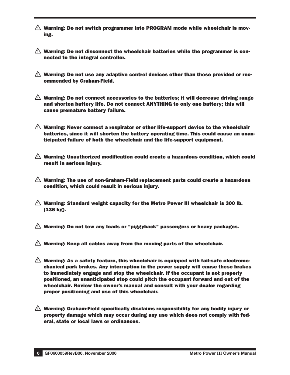 E&J GF0600059REVB06 User Manual | Page 6 / 44