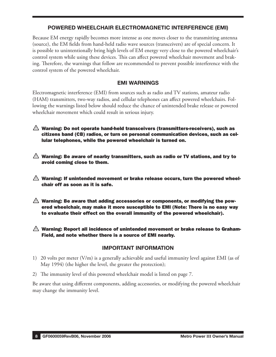 E&J GF0600059REVB06 User Manual | Page 8 / 44