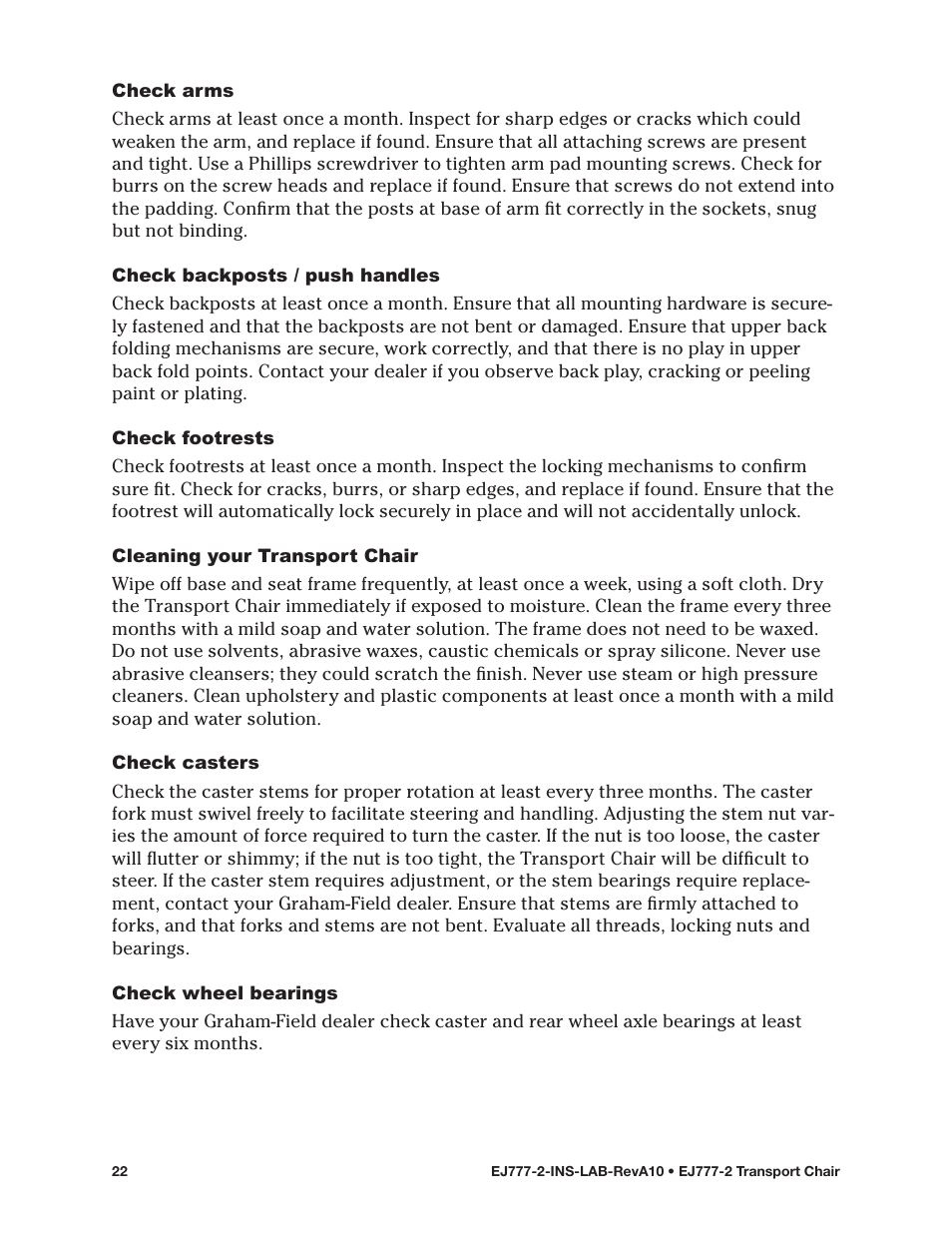 E&J EJ777-2 User Manual | Page 22 / 28